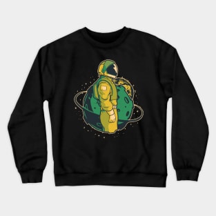 Astronaut, Space, Moon Crewneck Sweatshirt